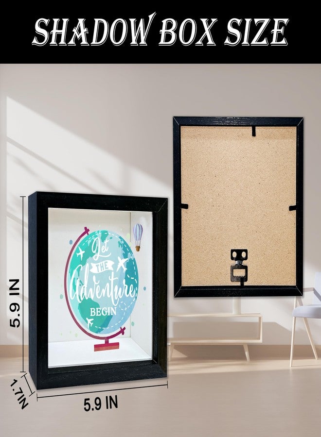 Mueddur Adventure Fund Shadow Box Frame, Honeymoon Fund Box with Slot, Let The Adventure Begin Theme Travel Memory Box, Adventure Archive Box Wedding Gifts for Newlyweds, Decorative Wooden Money Savings -01 - Image 2